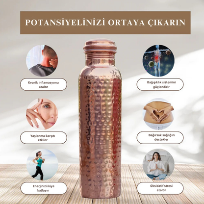 Şifane Saf Bakır Matara