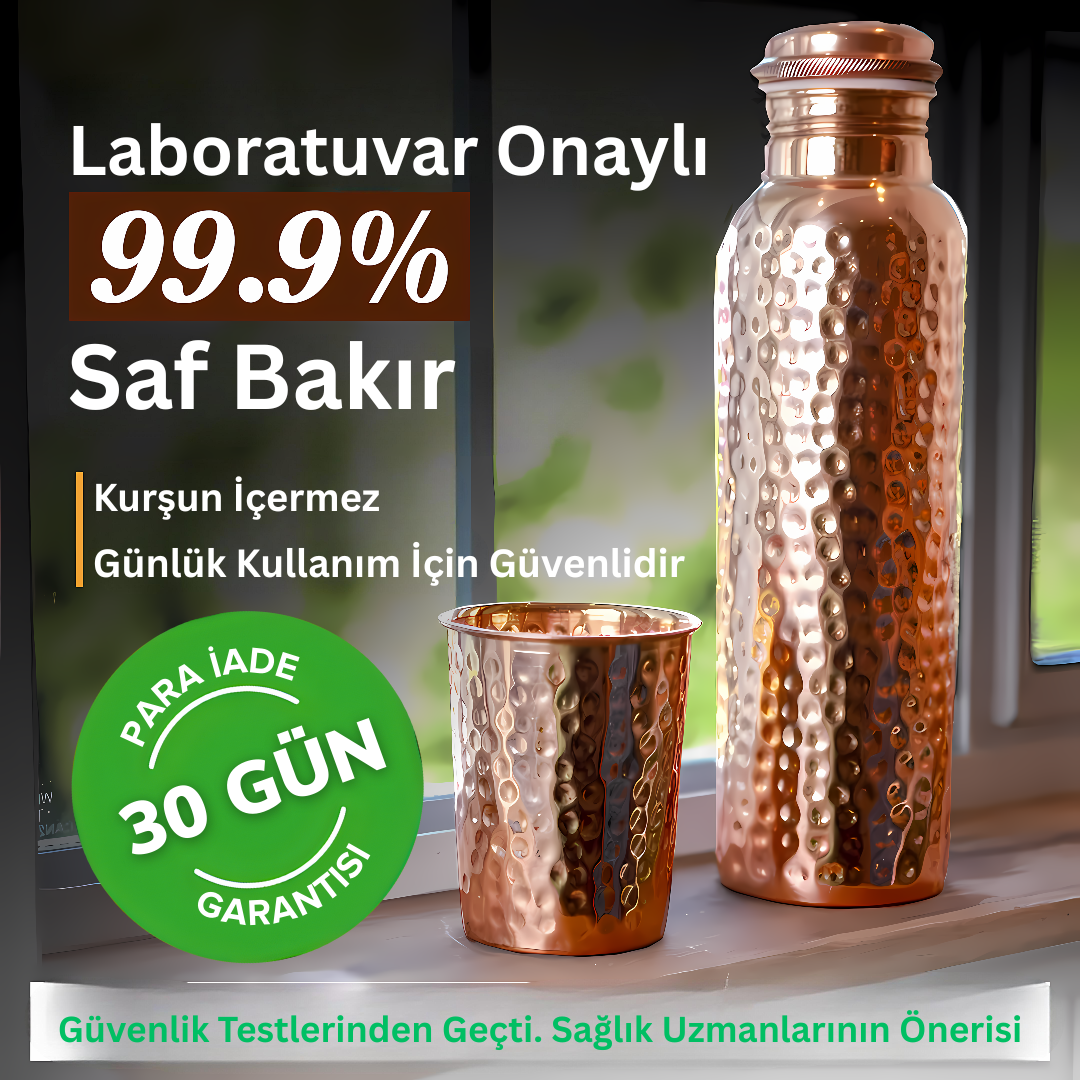Şifane Saf Bakır Matara