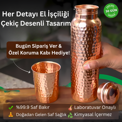 Şifane Saf Bakır Matara